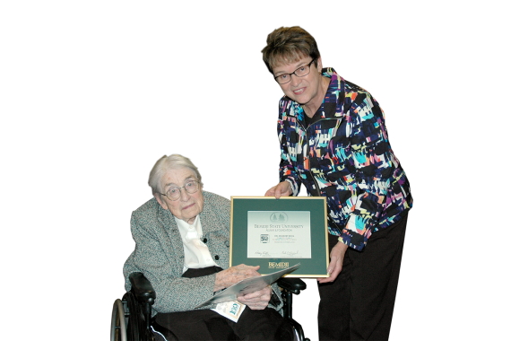 Hensrud pays a visit to Mardy Beck