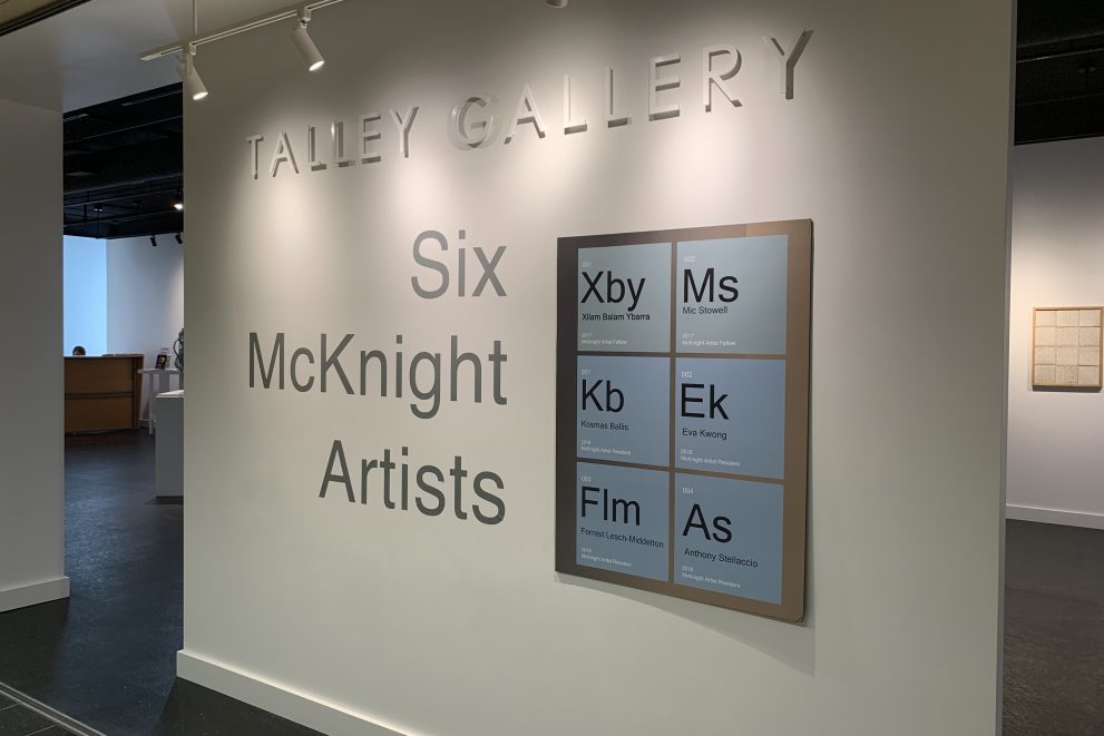 "Six McKnight Artists" gallery.