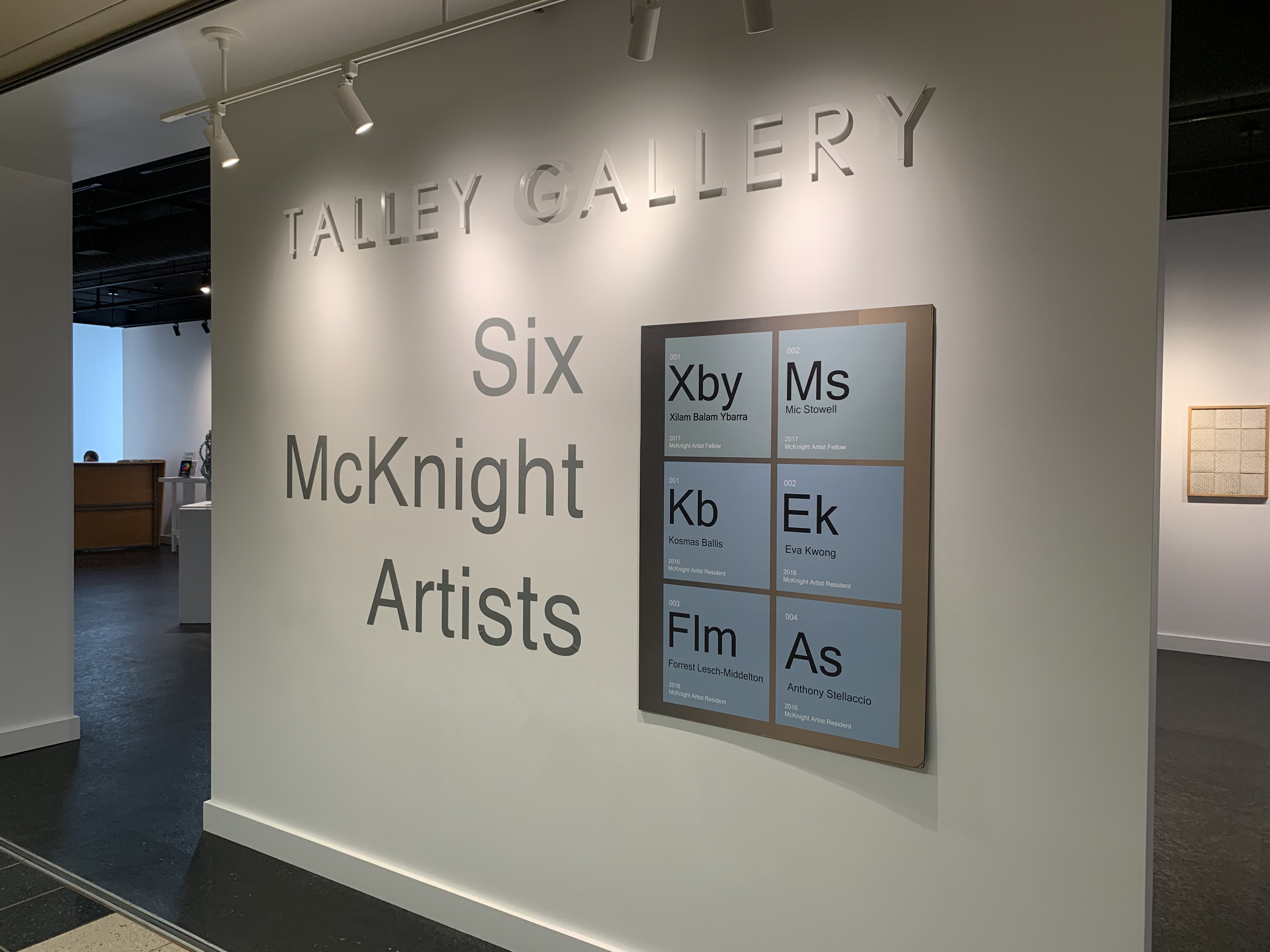 "Six McKnight Artists" gallery.