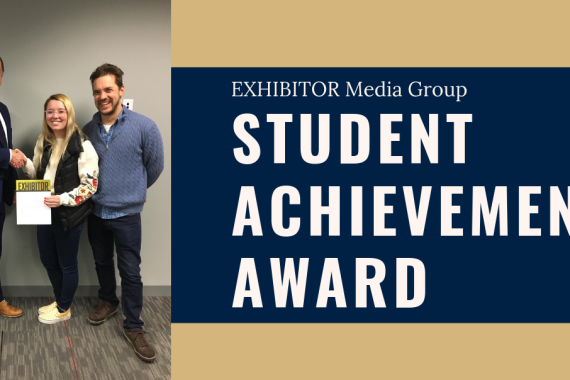 BSU Senior Wins 2019 EXHIBITOR Media Group Student Achievement Award
