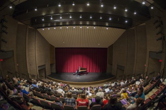 BSU Department of Music Showcases Steinway Model B Grand Piano Audience of the Steinway Reception.