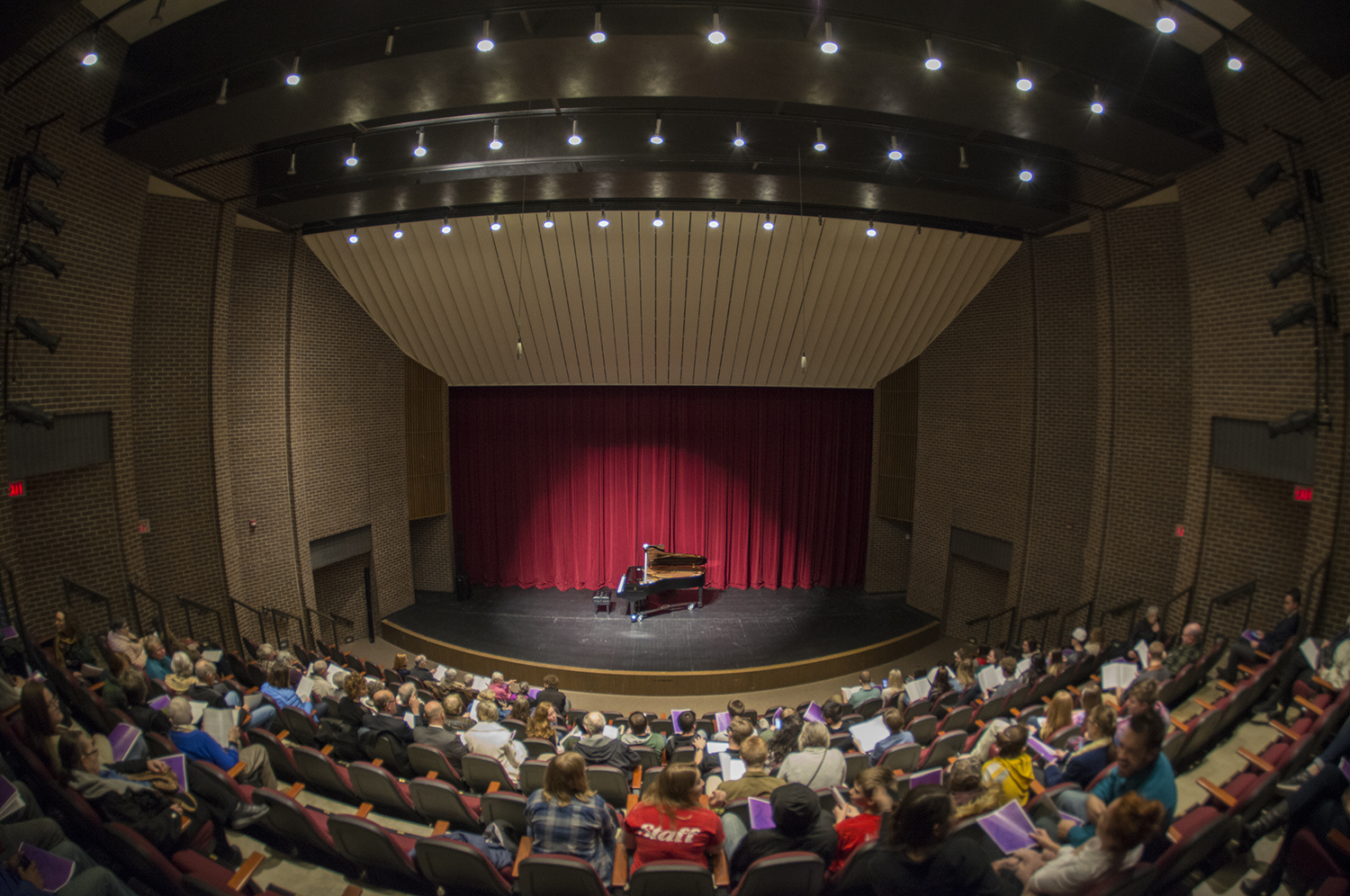 The Main Theatre in the Bangsburg Fine Arts Complex eager for the show to begin.