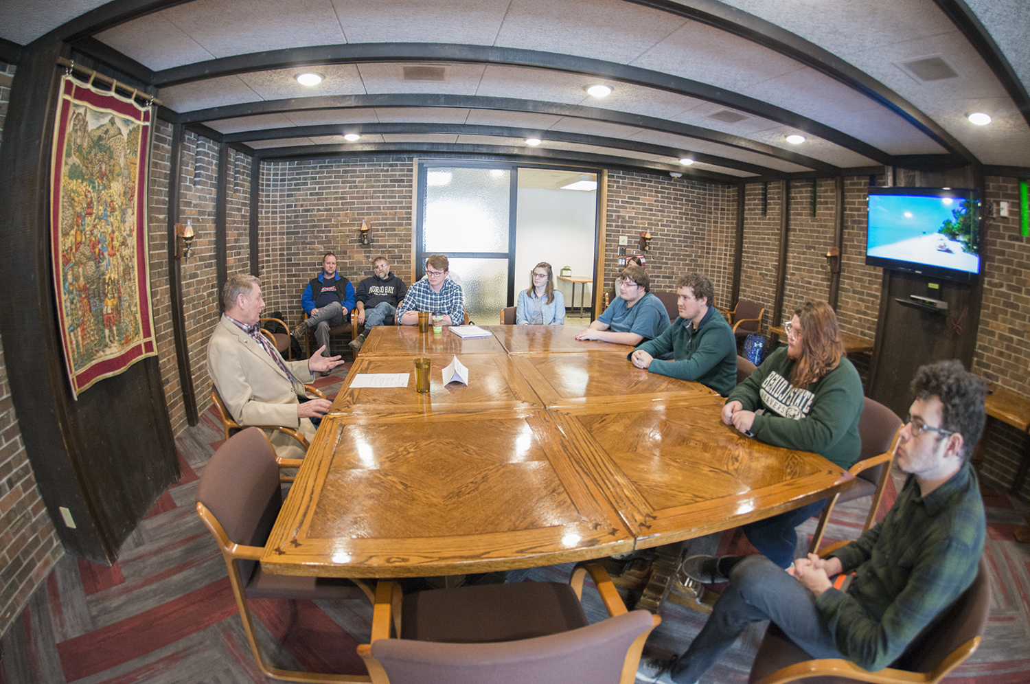 John Persell, politician and member of the Minnesota House of Representatives, visited BSU's campus on March 22nd and met with students and faculty at a town hall style event.