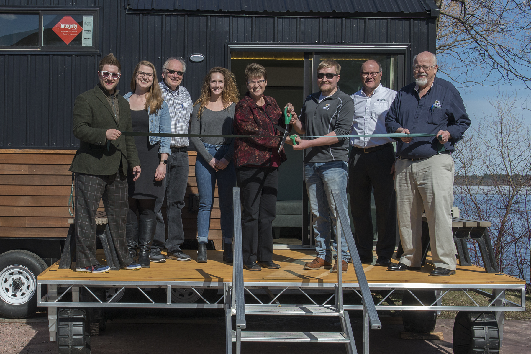 BSU Students, faculty and staff have all played a significant role in the tiny house construction. 