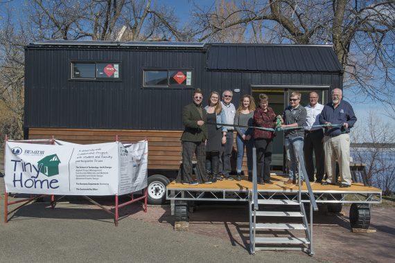 BSU Students, faculty and staff have all played a significant role in the tiny house construction.