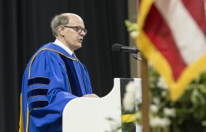George Soule, a trustee of the Minnesota State Colleges and Universities system, congratulated graduates on behalf of the Board of Trustees, Chancellor Devinder Malhotra and the system’s 16,000 faculty and staff members at its 54 campuses.