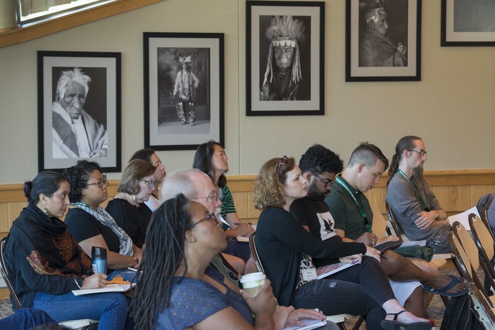 Writers Conference participants at Dustin Parsons' Craft Talk.