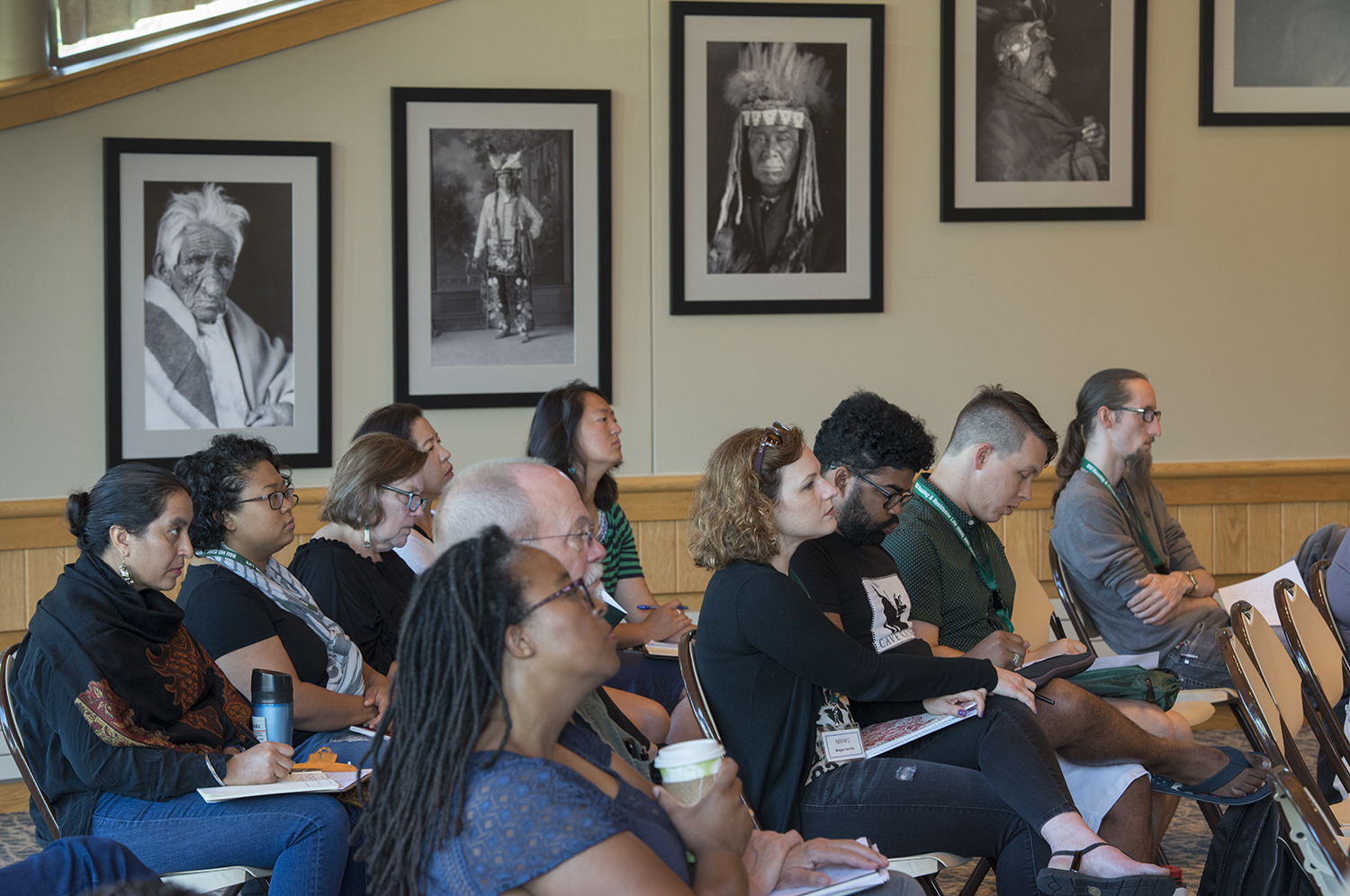 Writers Conference participants at Dustin Parsons' Craft Talk.