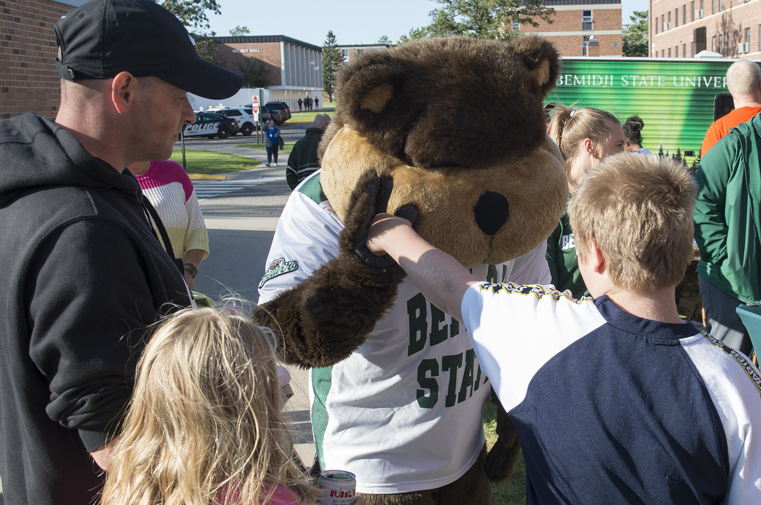 Bucky the Beaver at Community Appreciation Day.