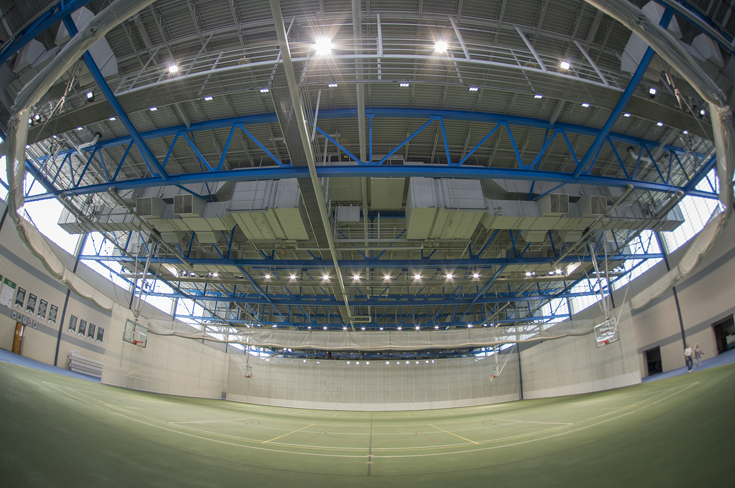 New LED lights in the Gillett Wellness Center