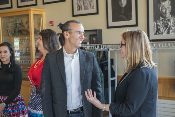 Dr. Anton Treuer, professor of languages and indigenous studies, speaks with Flanagan.