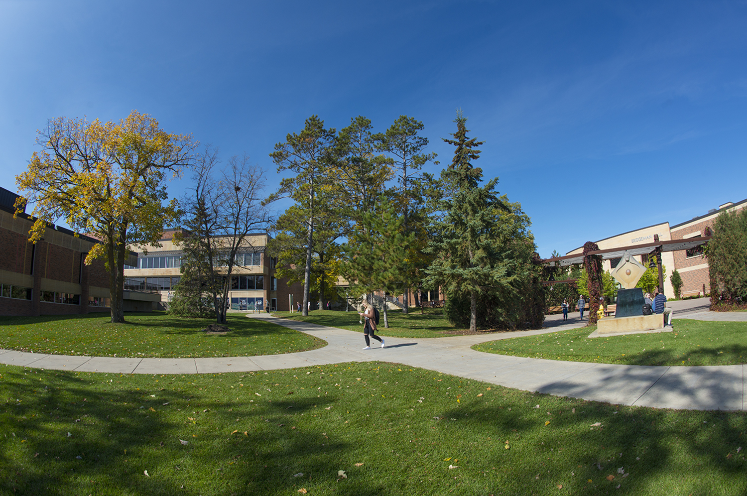 Students on campus