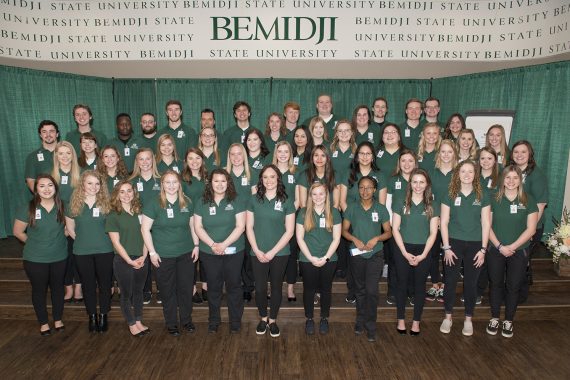 Four-Year Track Nursing Program Welcomes 60 New Students Class of 2022 nursing students.