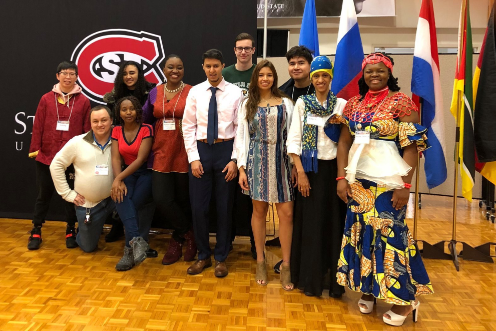 Students at the annual power in diversity conference