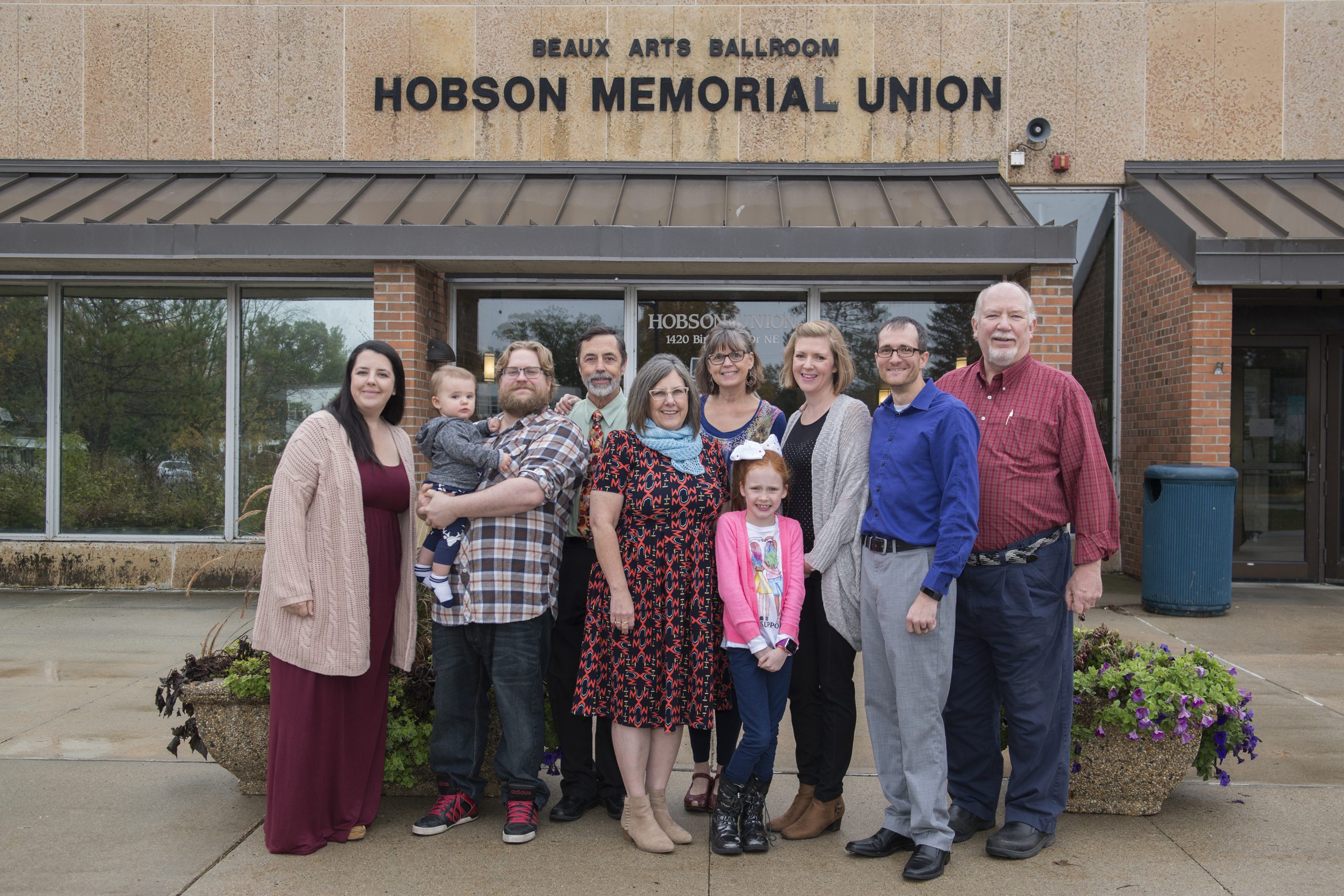 The family of Hobson Memorial Union namesake C.V. Hobson was on hand to help commemorate the union’s 50th anniversary.