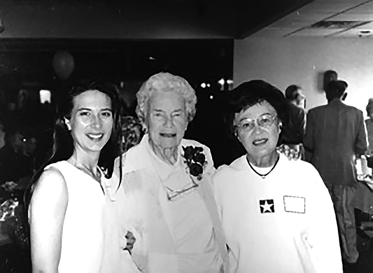 Mrs. C (far right) with daughter (far left) Suzie Langhout