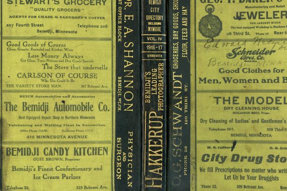Ley&rsquo;s Bemidji City Directory Including Nymore Vol IV, 1916-1917, Minnesota. Property of: Edward Netzer Drugs, Bemidji, Minn.