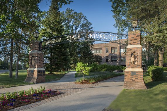 Minnesota State Week in the North Woods The iconic Bemidji State archway