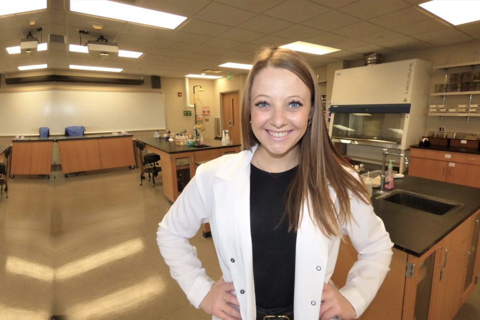 Savannah “Anna” Corradi, senior, majoring in biochemistry with a cellular and molecular emphasis