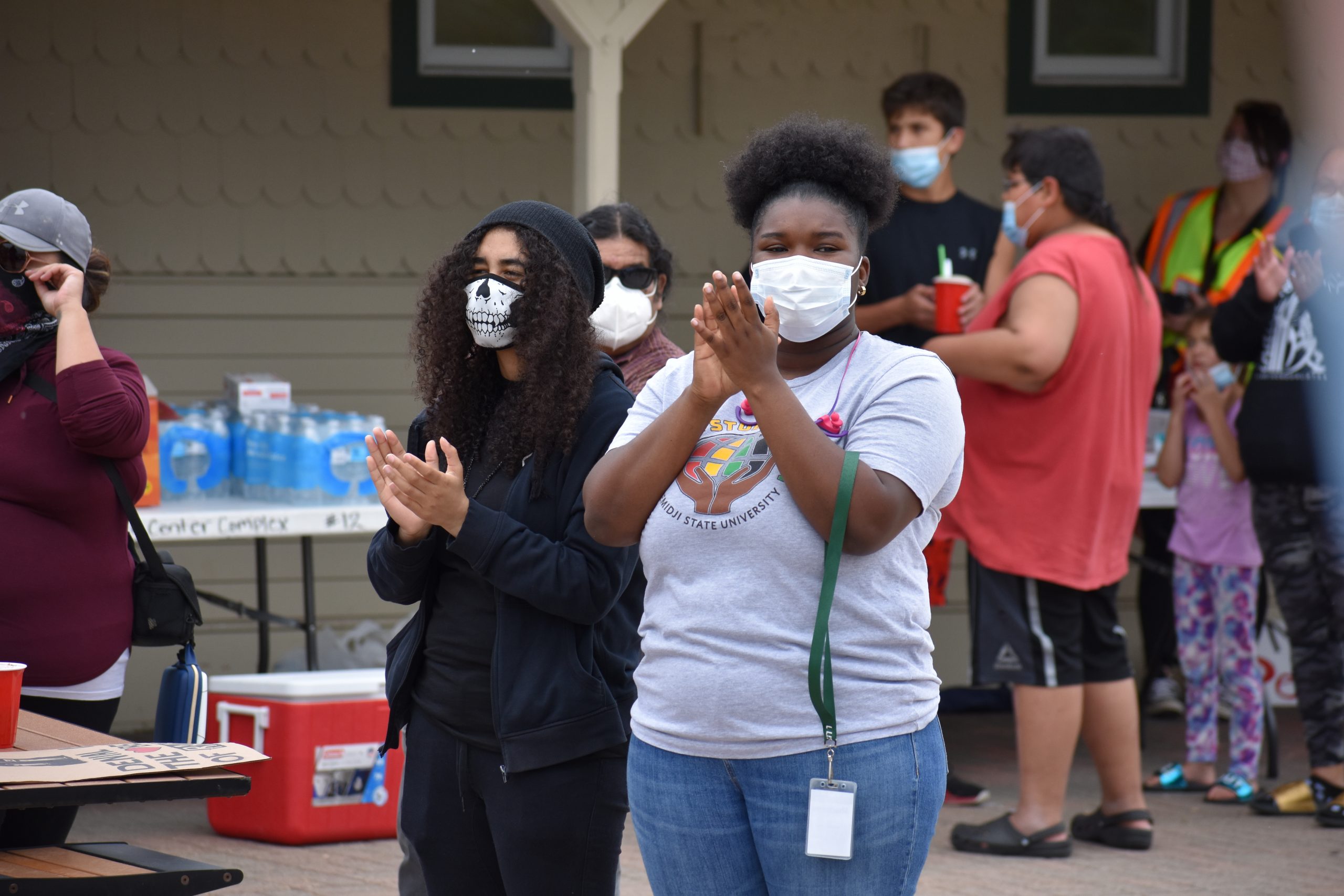 Students attended the Black Student Union’s social injustice demonstration in June