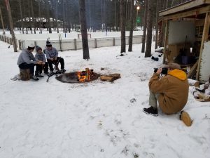 The Hammitt backyard rink, photo provided by Bryan Hammitt.