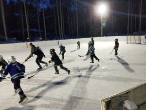 The Hammitt backyard rink, photo provided by Bryan Hammitt.