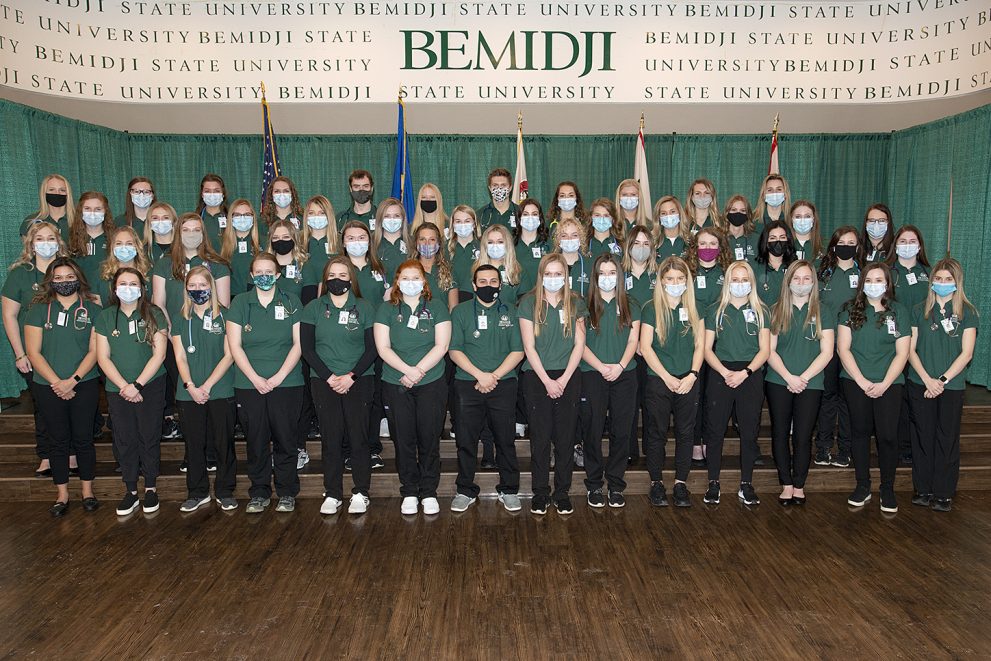 A group photo with the nursing class of 2023