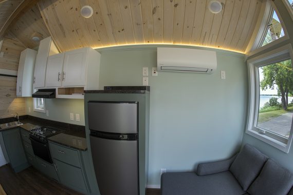 Bemidji State University tiny house Daikin split air conditioner/heater.