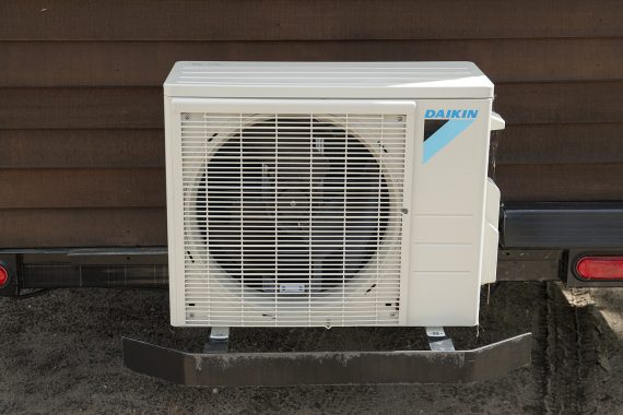 Bemidji State University tiny house Daikin split air conditioner/heater.