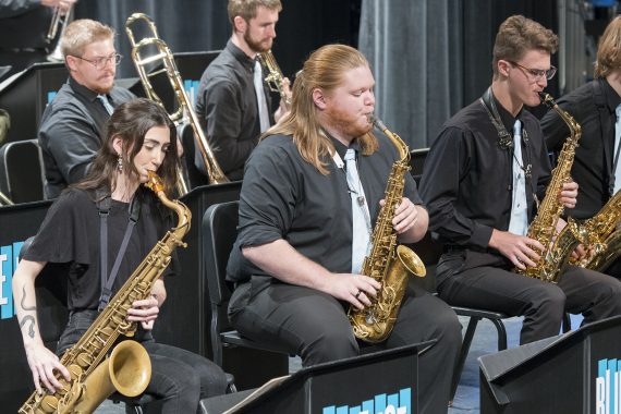 Blue Ice Jazz Band perform in the Carl O. Thompson memorial concert.