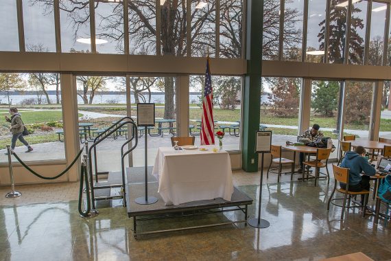 Bemidji State's “Missing Man” table will be on display in the Lakeside dining area of the lower Hobson Memorial Union beginning Nov. 10