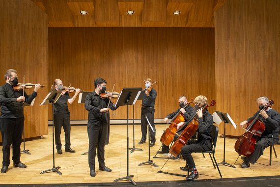 Students performing in Bemidji Chamber Orchestra.