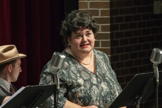 Traci Schanke, a senior music major, as Miss Pinkerton in ”The Old Maid and the Thief” at Bemidji State University