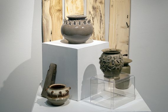 Cyrus Swann “Ambulations in Art” pottery