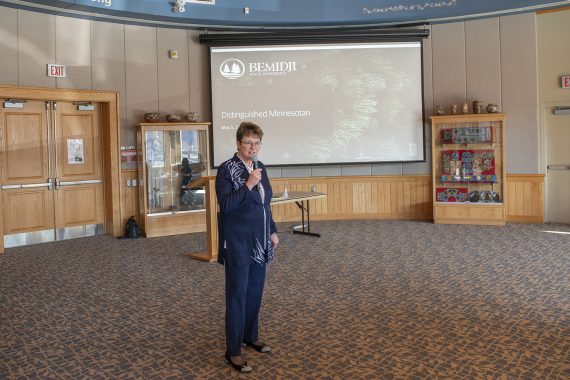 President Faith C. Hensurd at the 38th Annual Distinguished Minnesotan Dinner