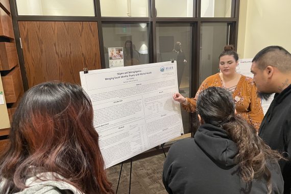 Lily Walker poster presentation on Stigma and Belongingness: Merging Social Identity Theory and Mental Health.