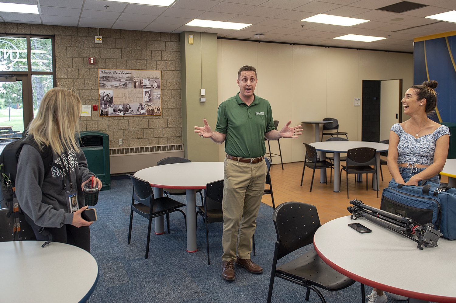 Dr. John Hoffman speaks at a press conference at NTC