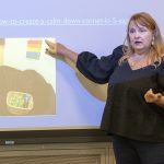 Camile Brandt presents during BSU Department of Professional Education's Special Education conference on July 21