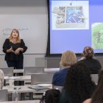 Camile Brandt presents during BSU Department of Professional Education's Special Education conference on July 21