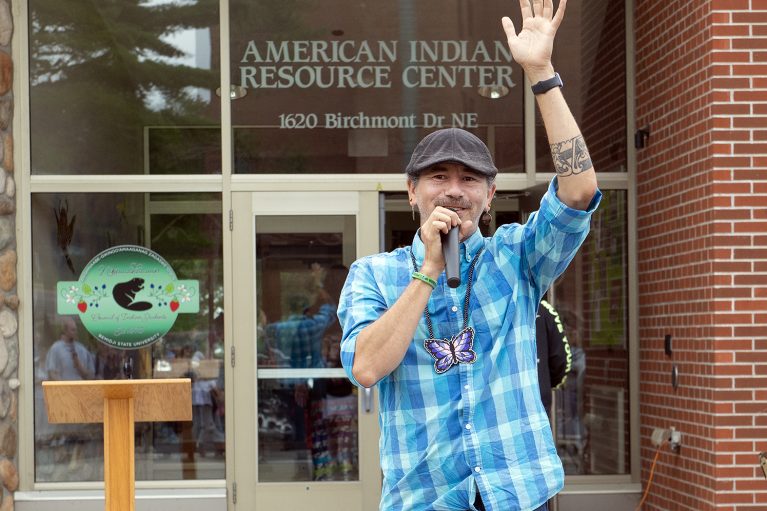 Michael Dahl speaks at the AIRC Day of Welcome on August 24