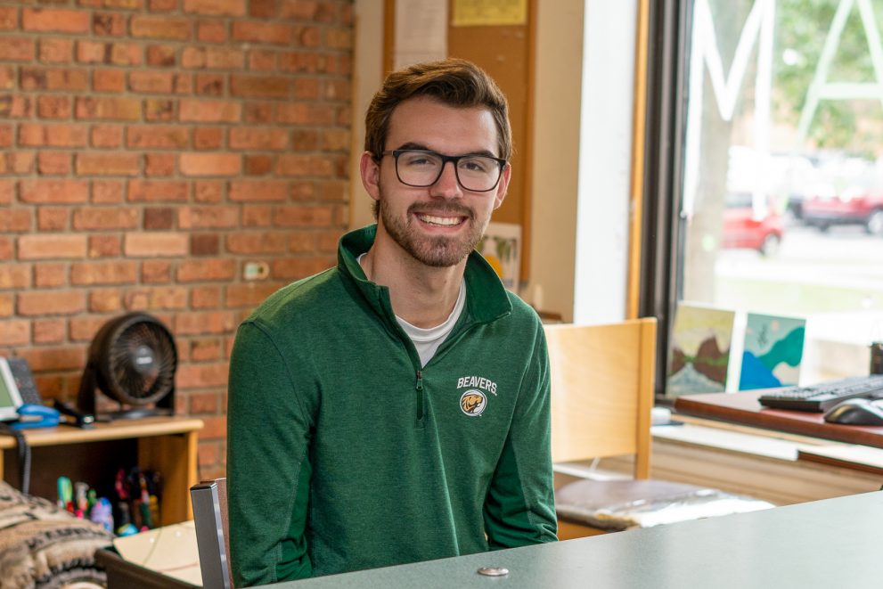 Will Gallagher, assistant residence hall director in Tamarack Hall