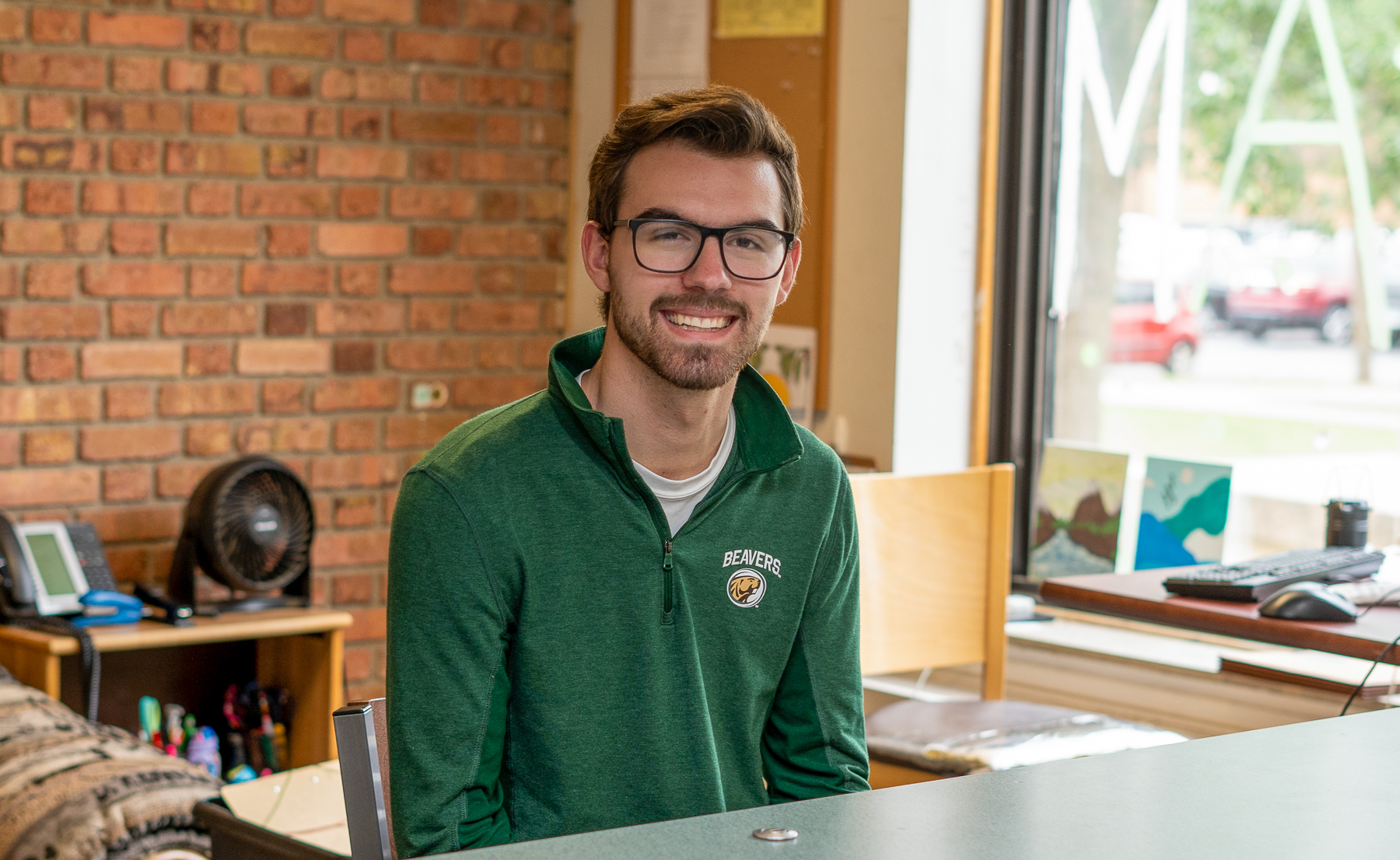 Will Gallagher, assistant residence hall director in Tamarack Hall