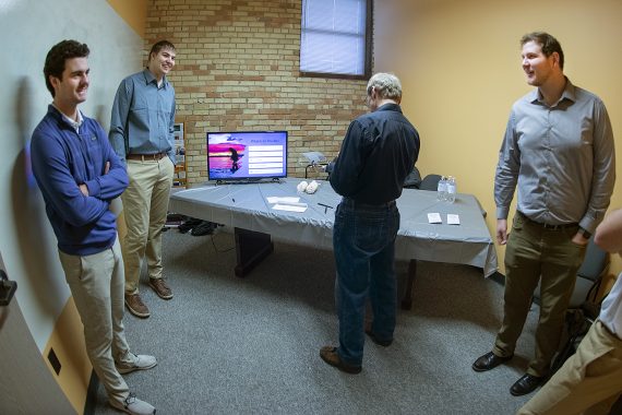 BSU marketing students present their products at a mock trade show on Nov. 30