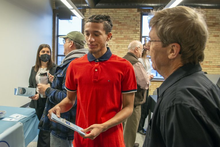 BSU marketing students present their products at a mock trade show on Nov. 30