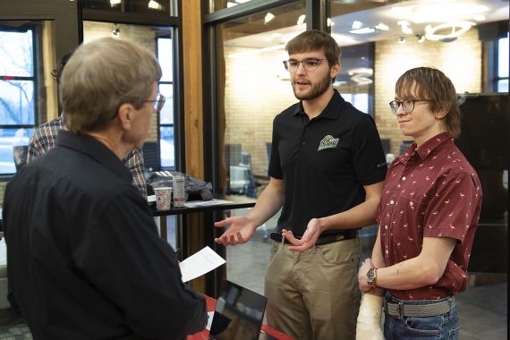 BSU marketing students present their products at a mock trade show on Nov. 30