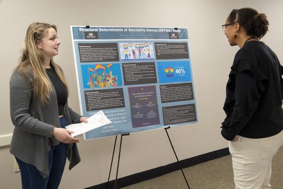 BSU social work students presented capstone research on Dec. 6