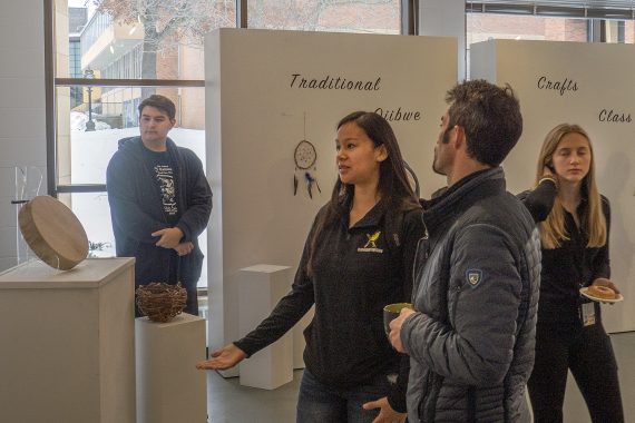 Attendees of the Traditional Ojibwe Crafts expo