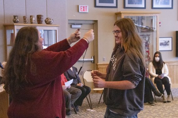 Nursing students at the Nursing Welcome Gathering on January 20