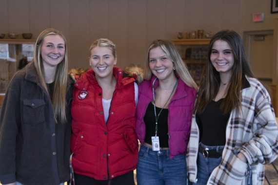Nursing students at the Nursing Welcome Gathering on January 20
