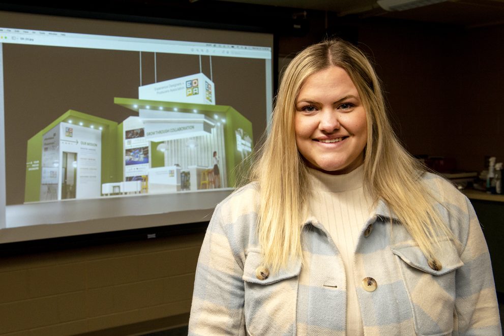 Photo of Anika Norgren, a Bemidji State University student in the Technology, Art & Design Program